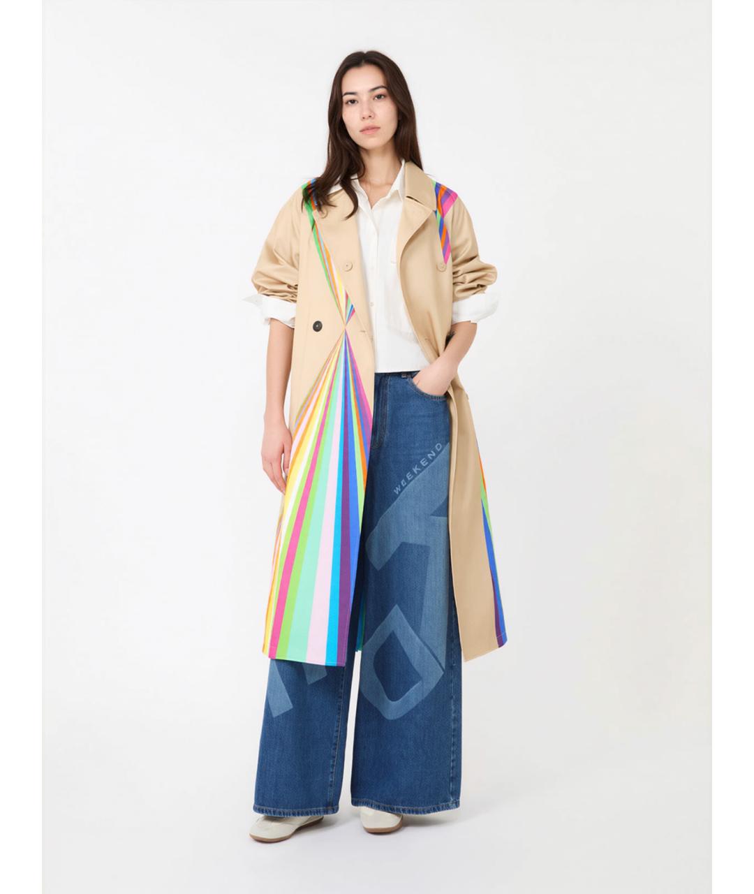 WEEKEND MAX MARA Мульти хлопковый тренч/плащ, фото 2