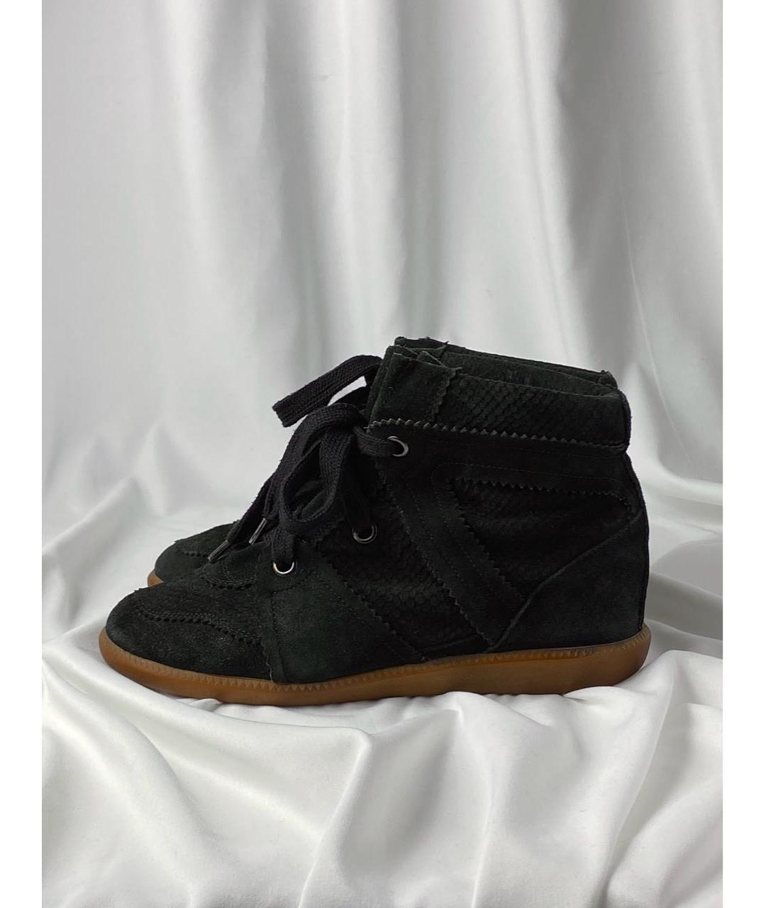 ISABEL MARANT Черные замшевые кеды, фото 6