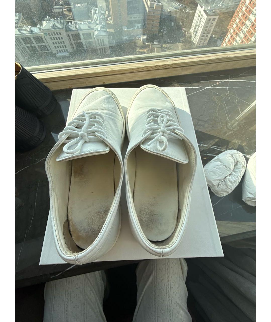 THE ROW Белые кожаные кеды, фото 3