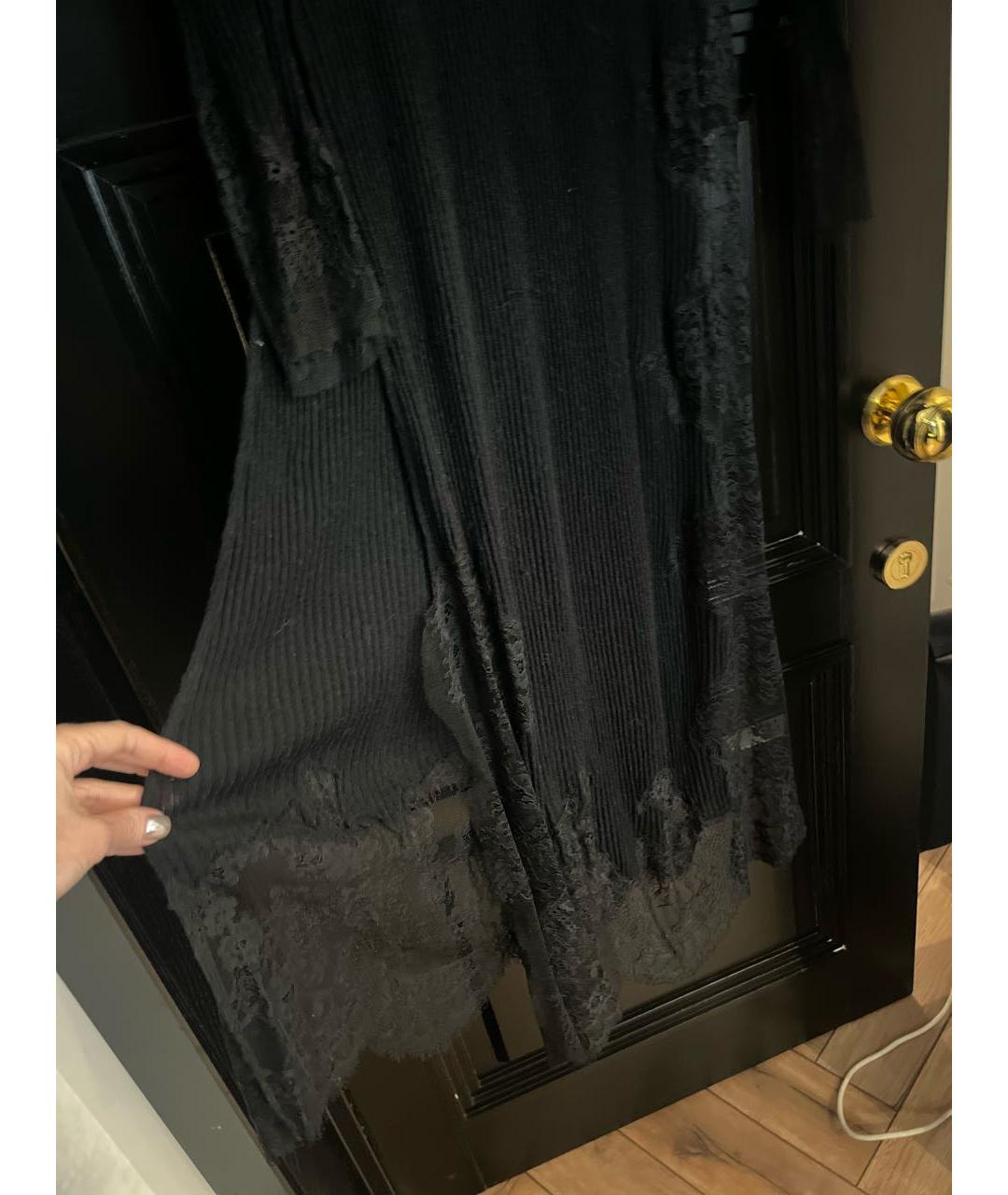 ERMANNO SCERVINO Черное кашемировое платье, фото 3