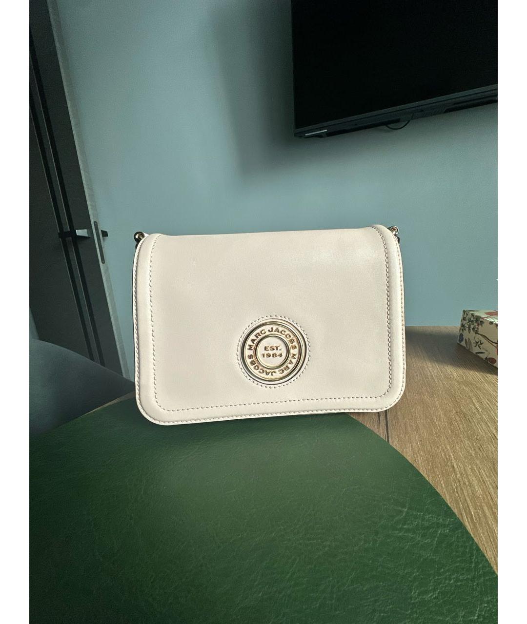 MARC JACOBS Коралловая кожаная сумка через плечо, фото 6