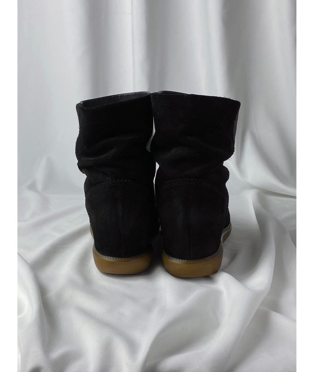 ISABEL MARANT Черные кожаные кеды, фото 4