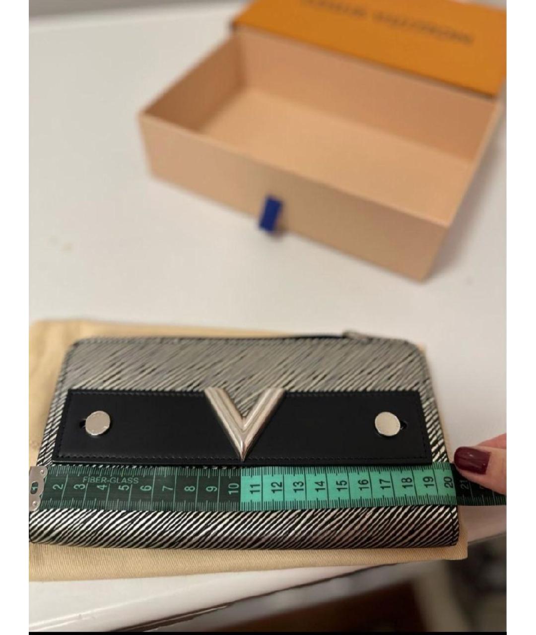 LOUIS VUITTON Антрацитовый кошелек, фото 3