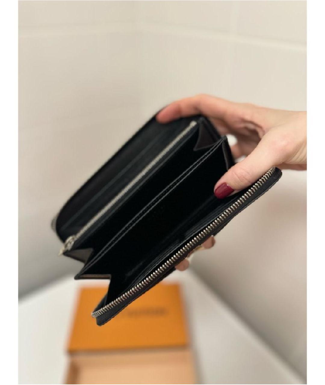 LOUIS VUITTON Антрацитовый кошелек, фото 4