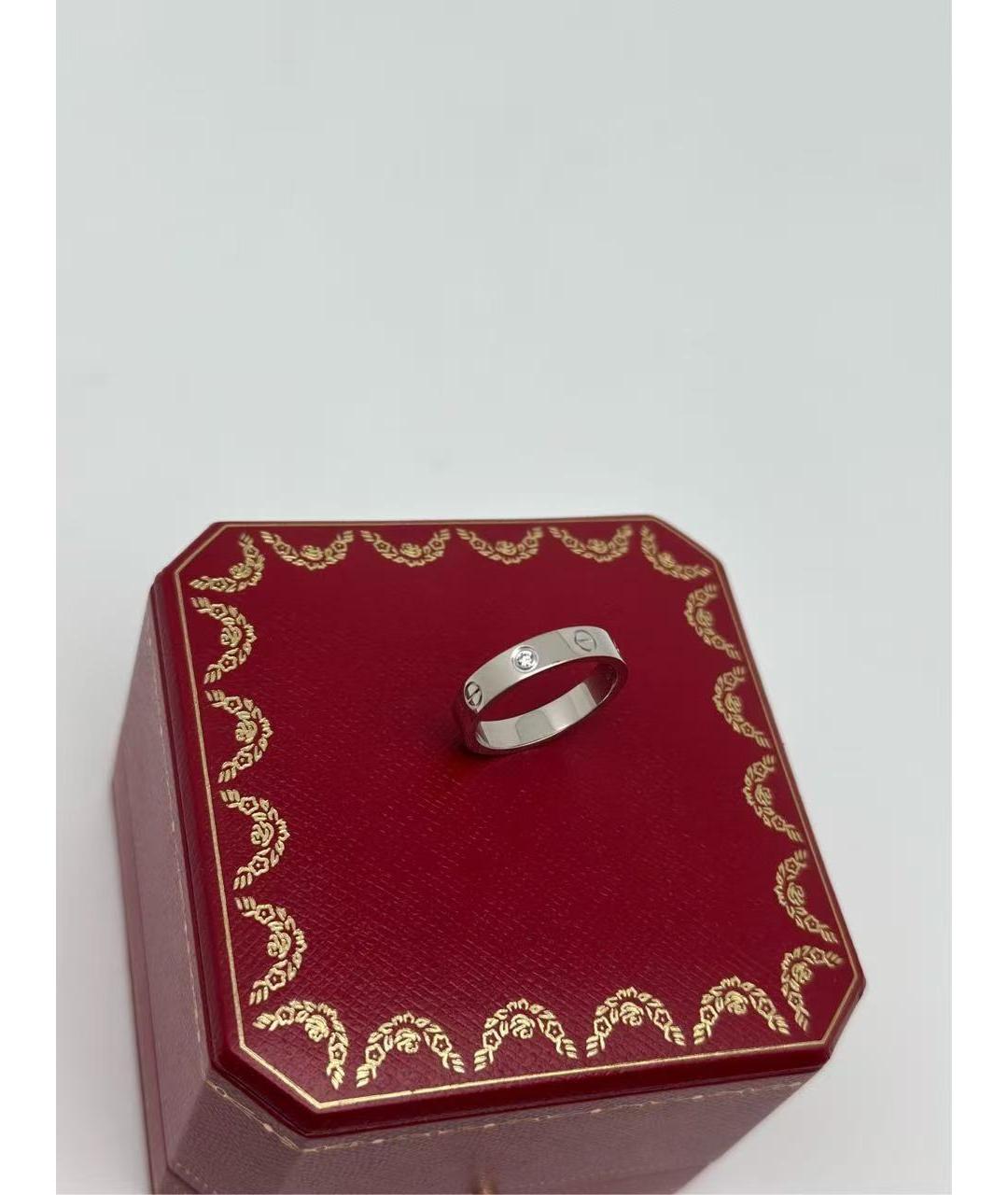 CARTIER Серебряное кольцо из белого золота, фото 4