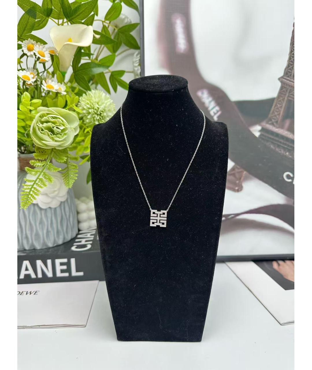 CARTIER Серебряное колье из белого золота, фото 3