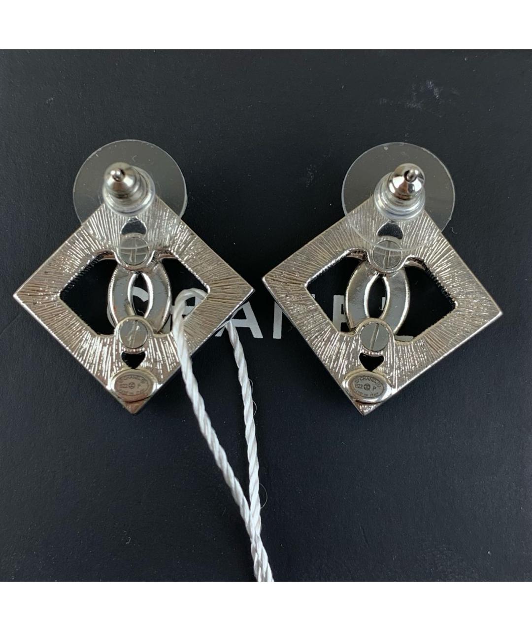 CHANEL Серебряные металлические серьги, фото 3