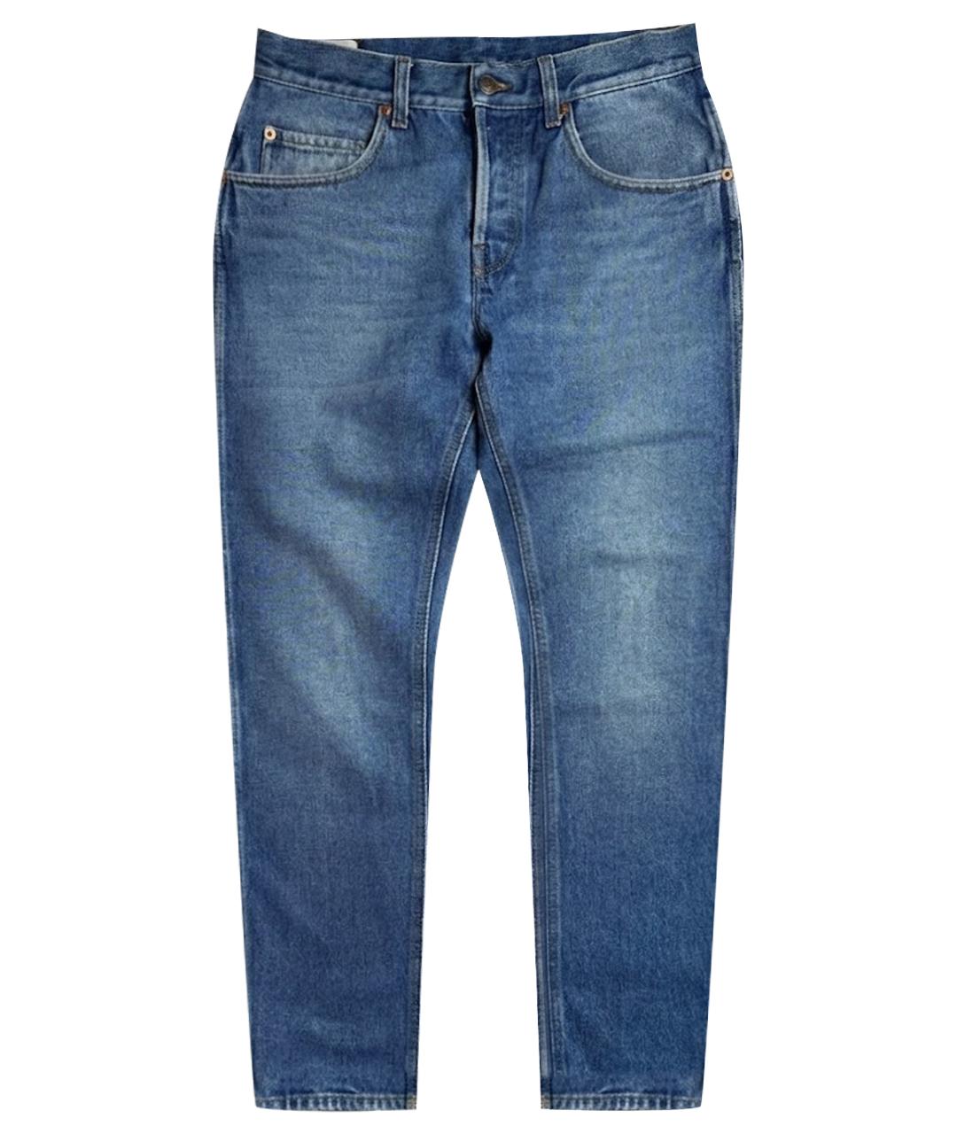 GUCCI Синие хлопковые джинсы, фото 1