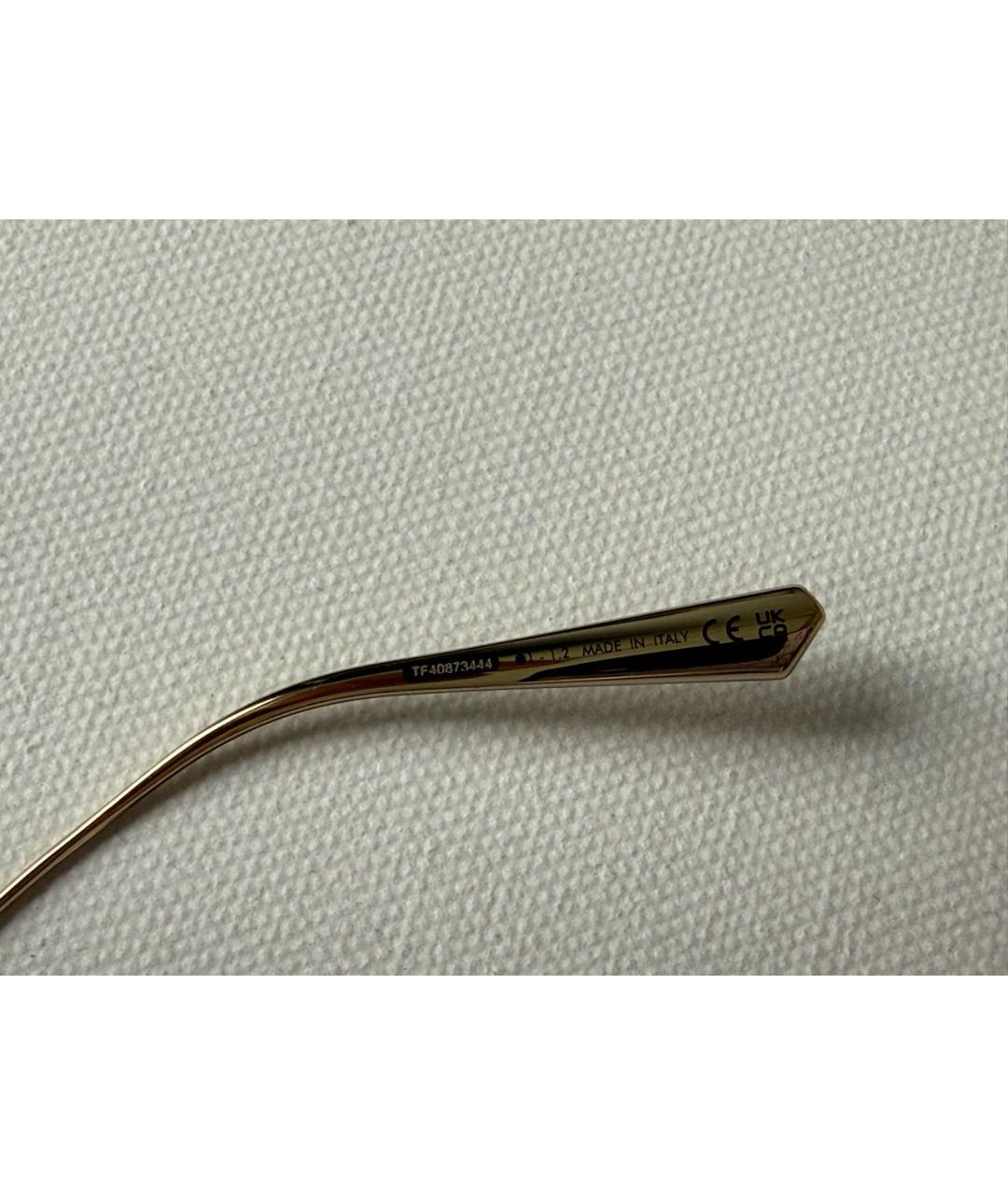 CHRISTIAN DIOR Розовые металлические солнцезащитные очки, фото 5