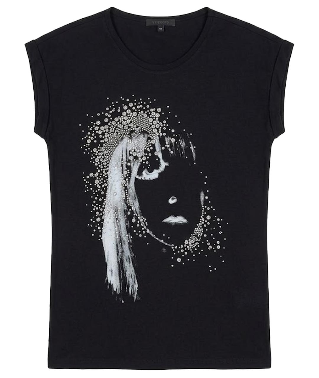 JOHN RICHMOND Черная вискозная майка, фото 1