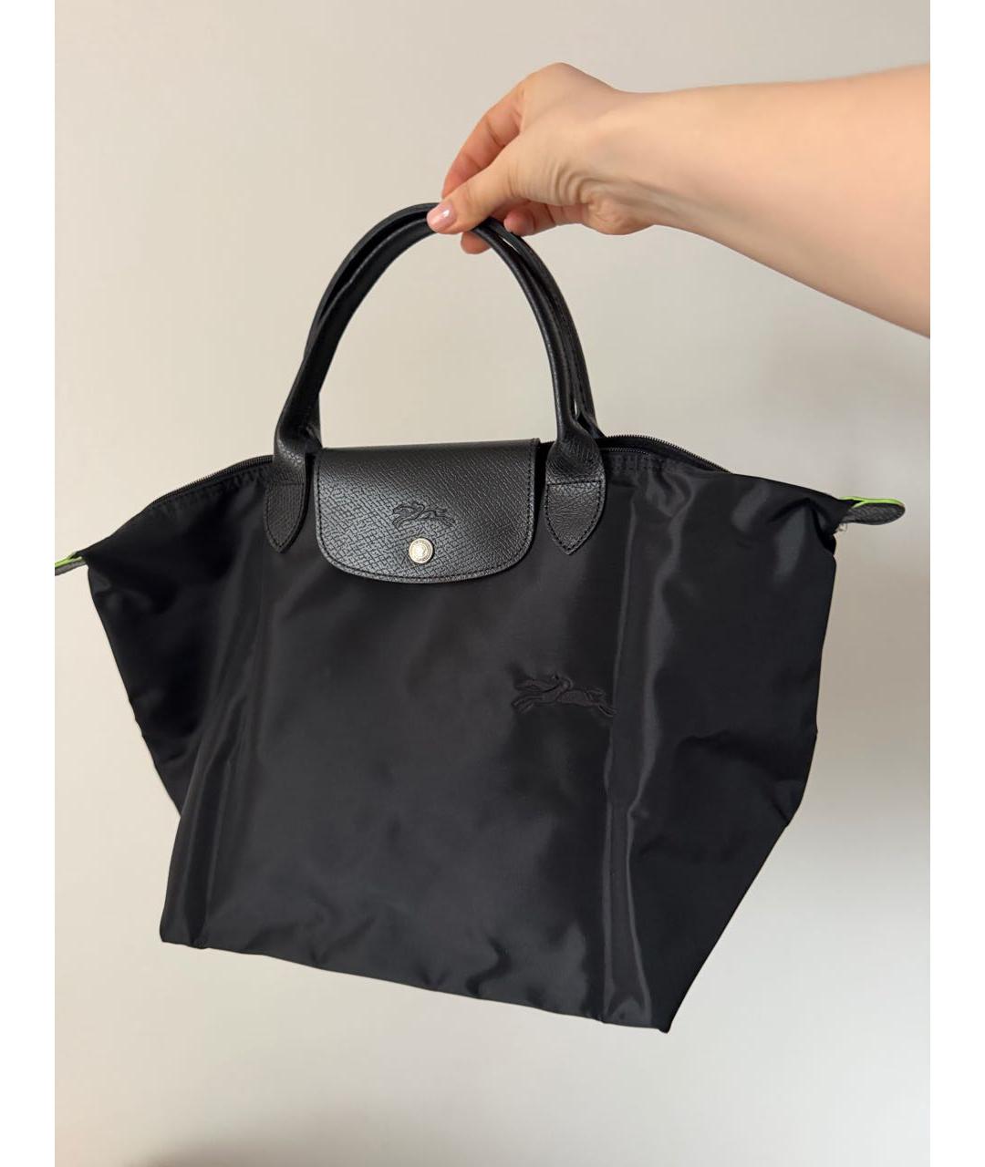 LONGCHAMP Черная сумка тоут, фото 2