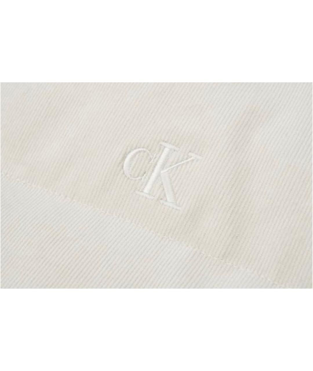 CALVIN KLEIN Бежевая полиэстеровая куртка, фото 5