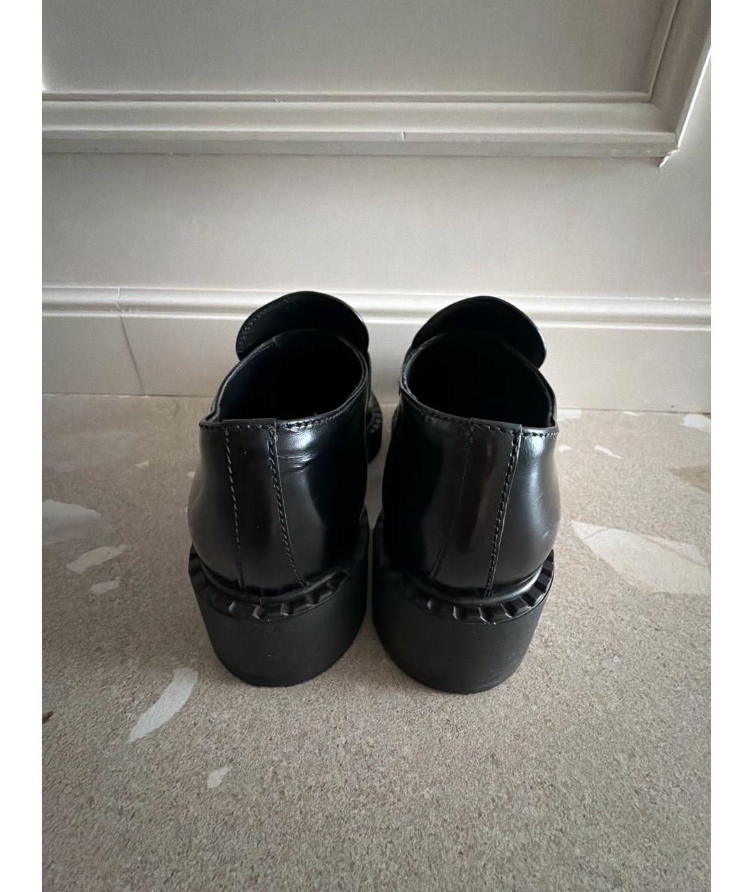 PRADA Черные лоферы из лакированной кожи, фото 4