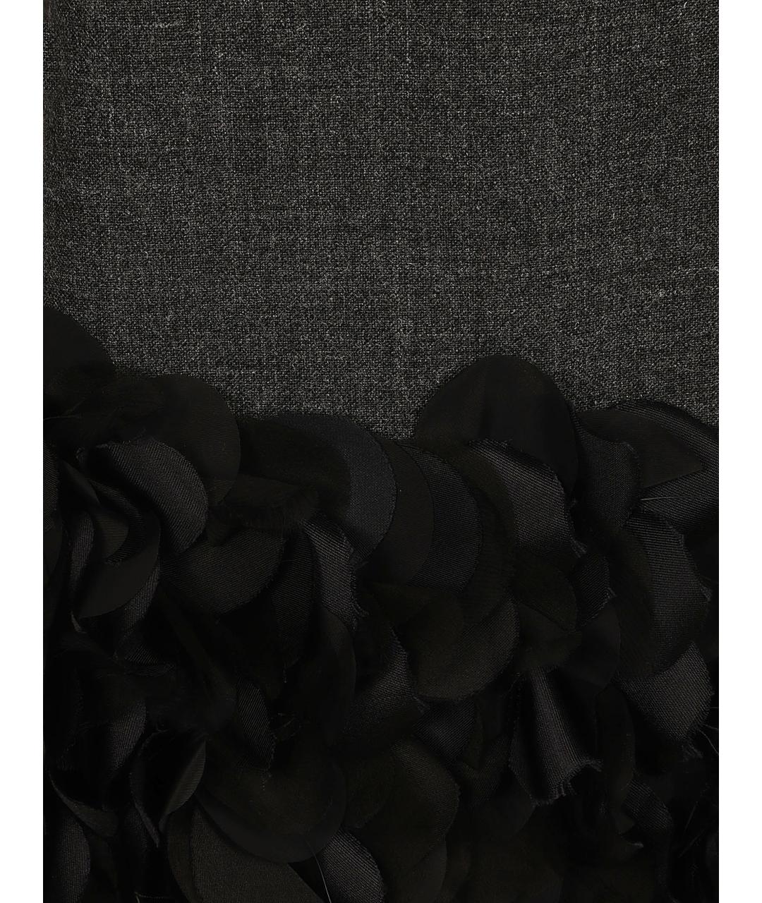 PRADA Серое шерстяное вечернее платье, фото 2