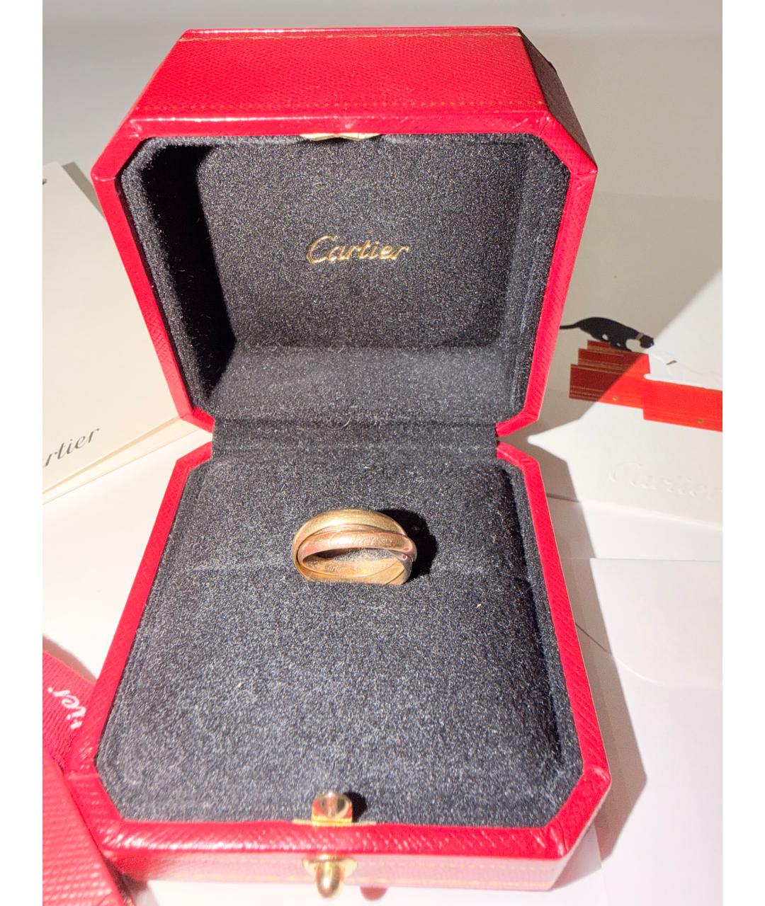 CARTIER Желтое платиновое кольцо, фото 7