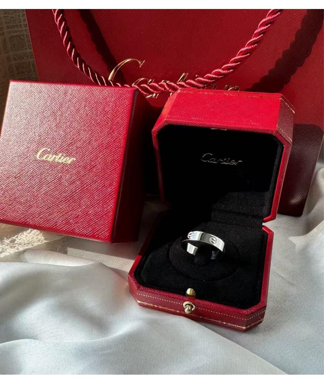 CARTIER Серебряное кольцо из белого золота, фото 2