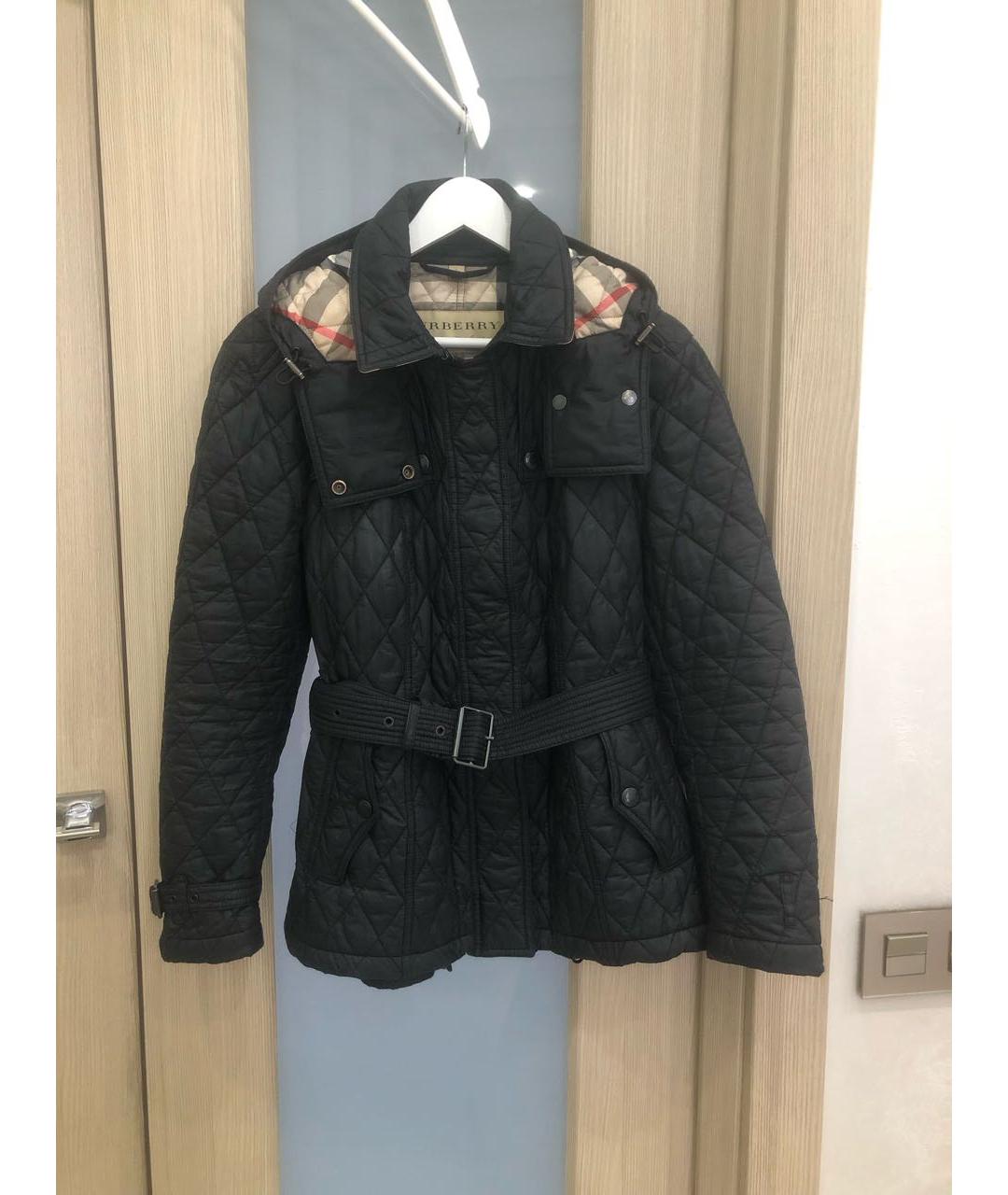 BURBERRY Черная полиэстеровая куртка, фото 9