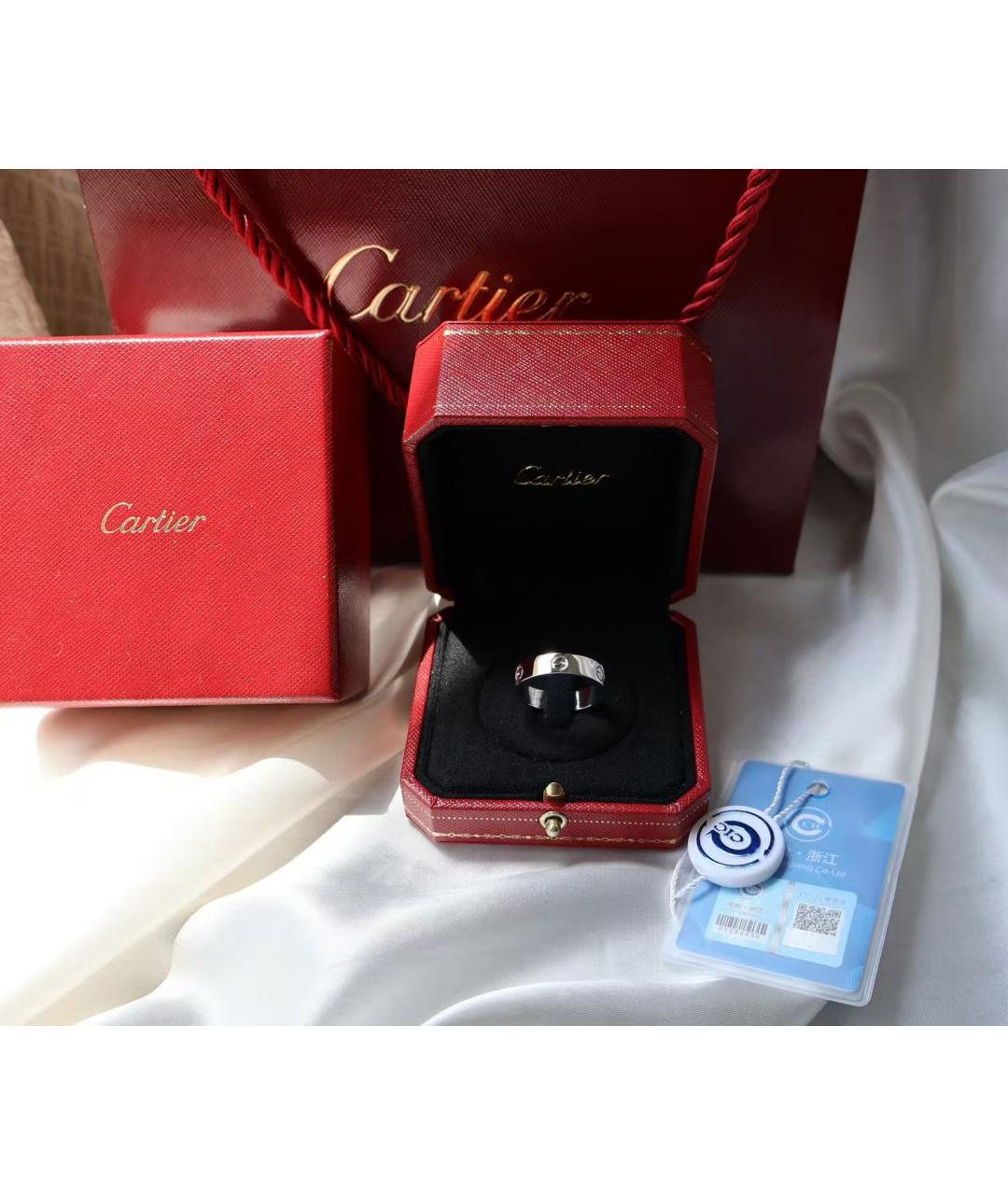 CARTIER Серебряное кольцо из белого золота, фото 2