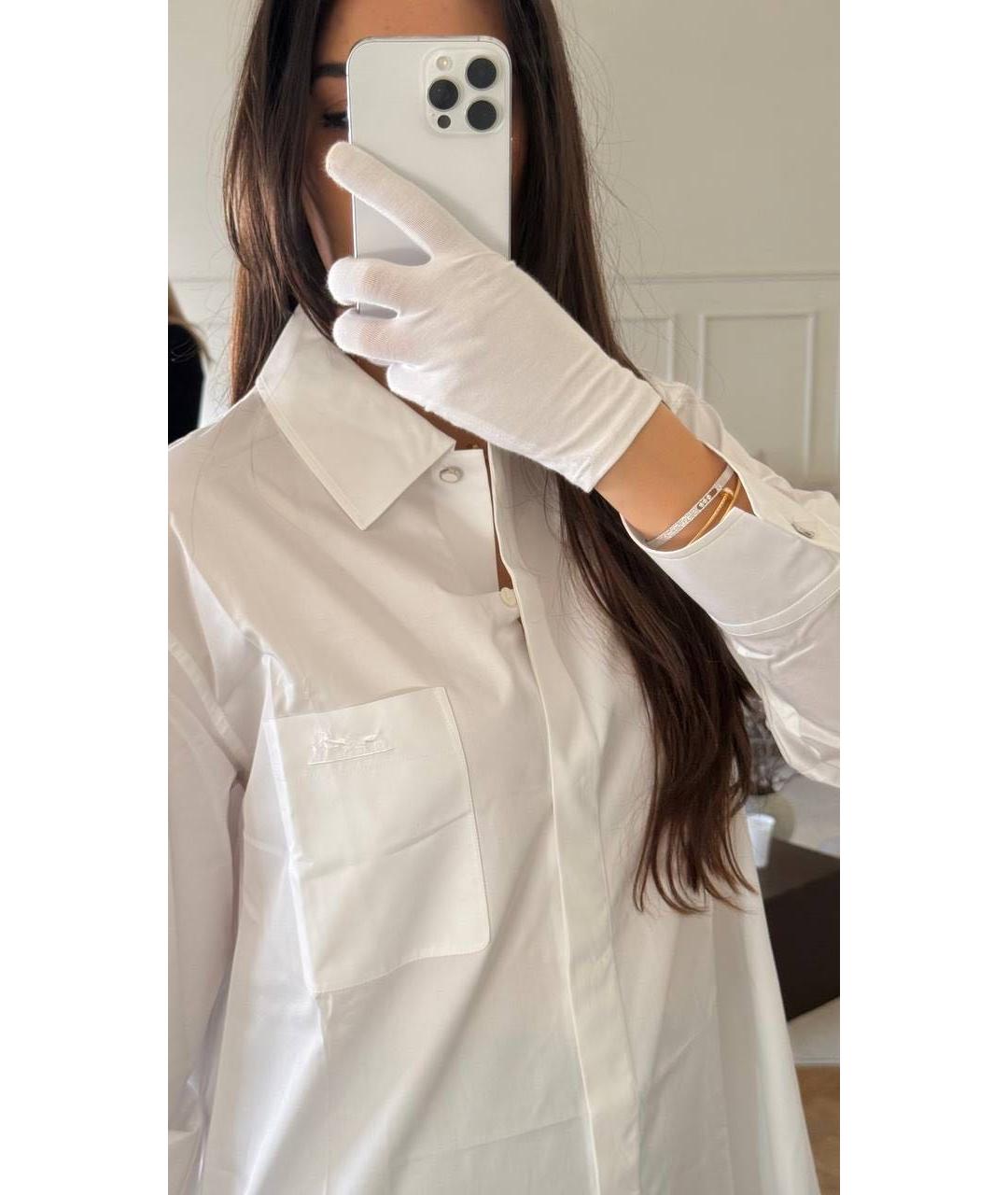 HERMES Белая рубашка, фото 5