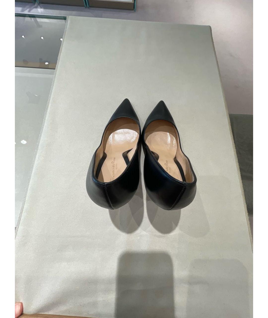 GIANVITO ROSSI Черные кожаные туфли, фото 3