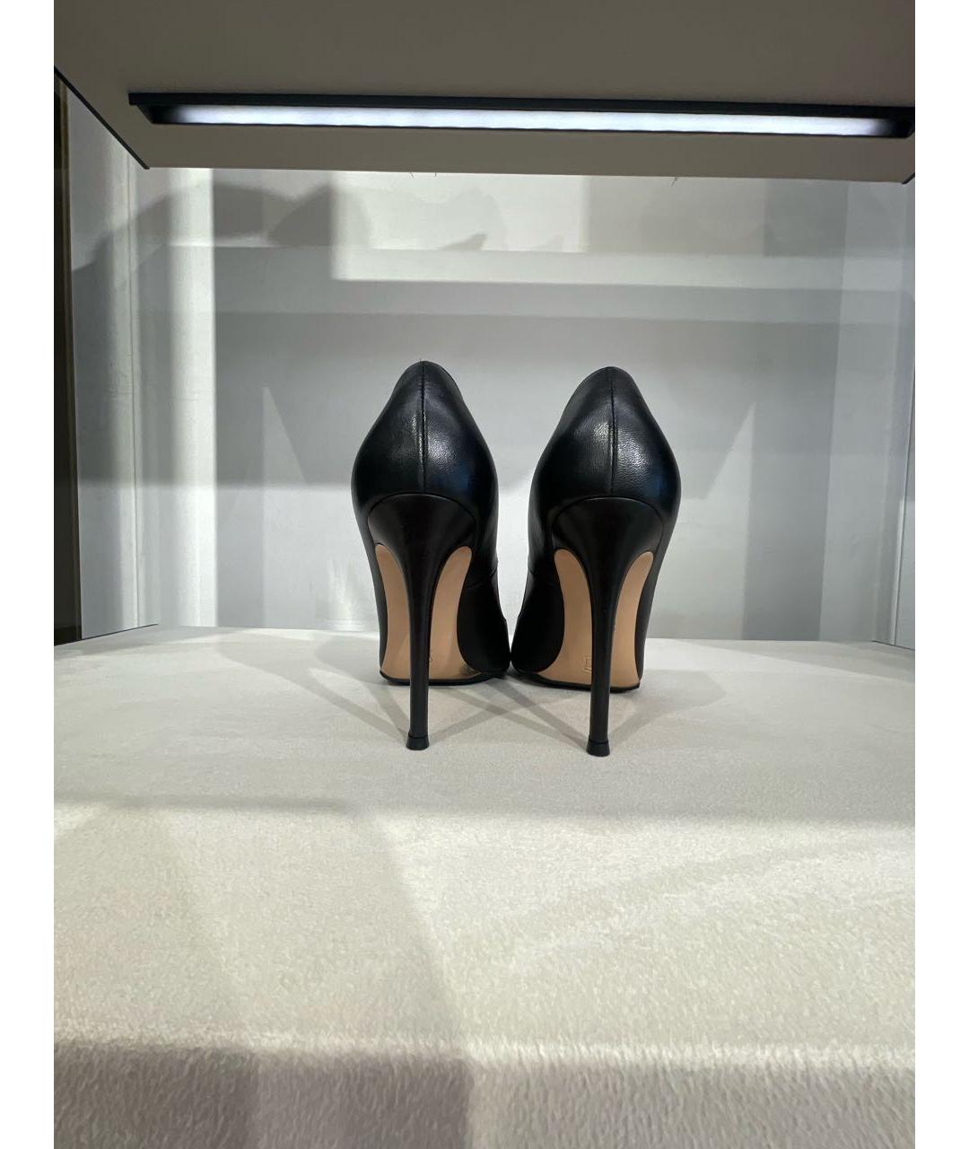 GIANVITO ROSSI Черные кожаные туфли, фото 4