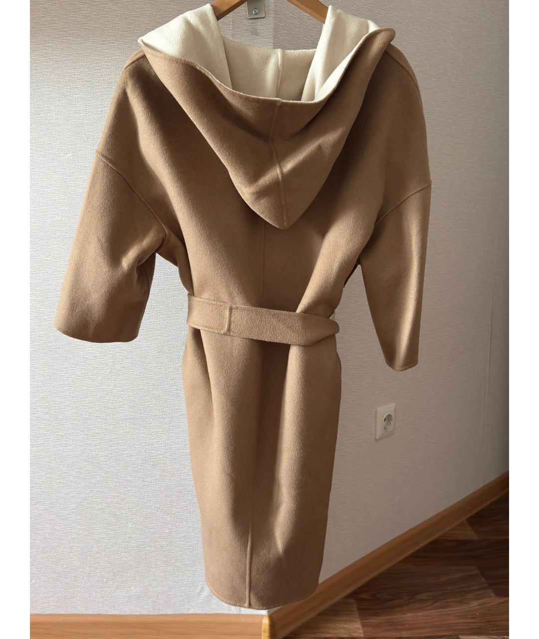 MAX MARA Бежевое шерстяное пальто, фото 2