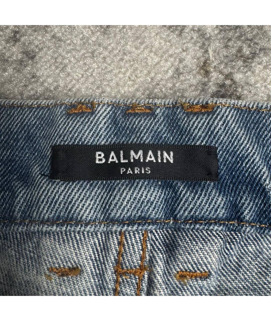 BALMAIN Голубые хлопковые джинсы, фото 7