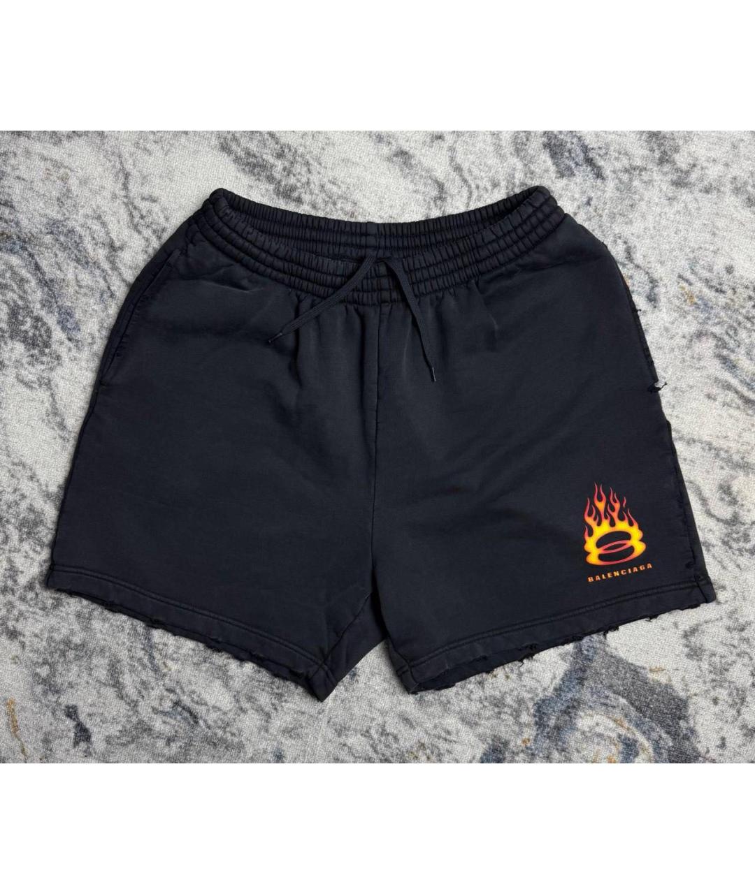 BALENCIAGA Черные хлопковые шорты, фото 8