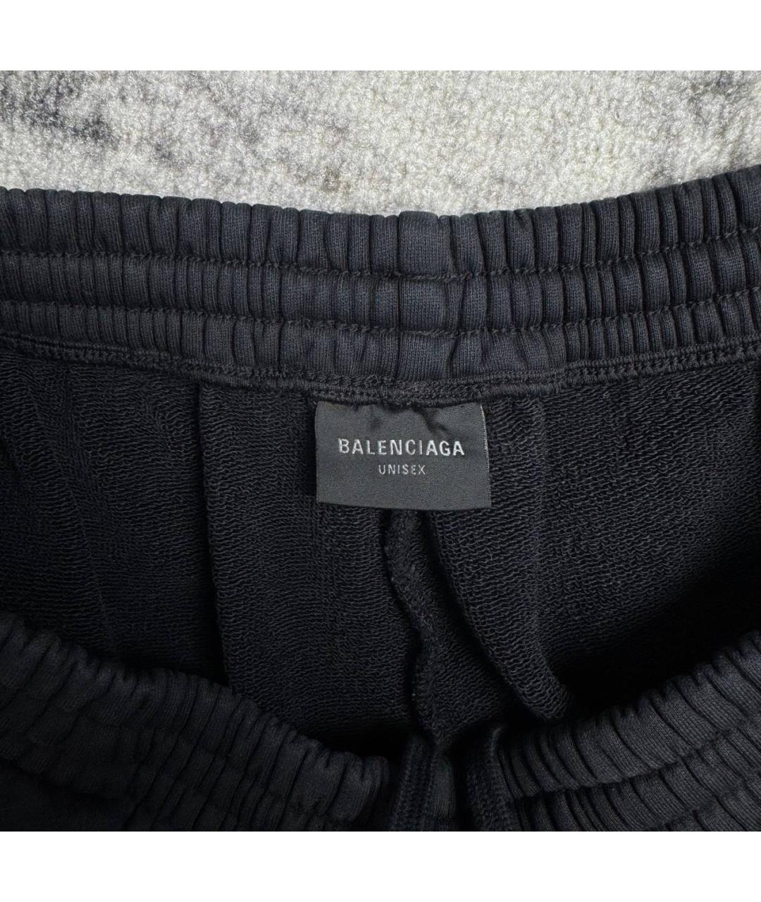 BALENCIAGA Черные хлопковые шорты, фото 6