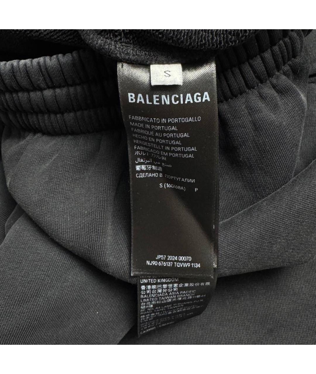BALENCIAGA Черные хлопковые шорты, фото 7