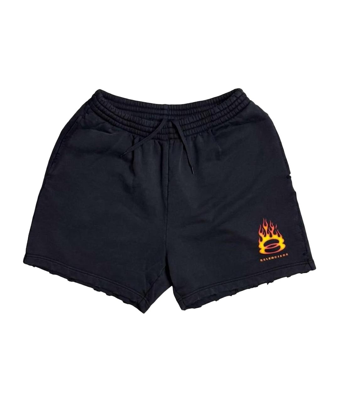 BALENCIAGA Черные хлопковые шорты, фото 1