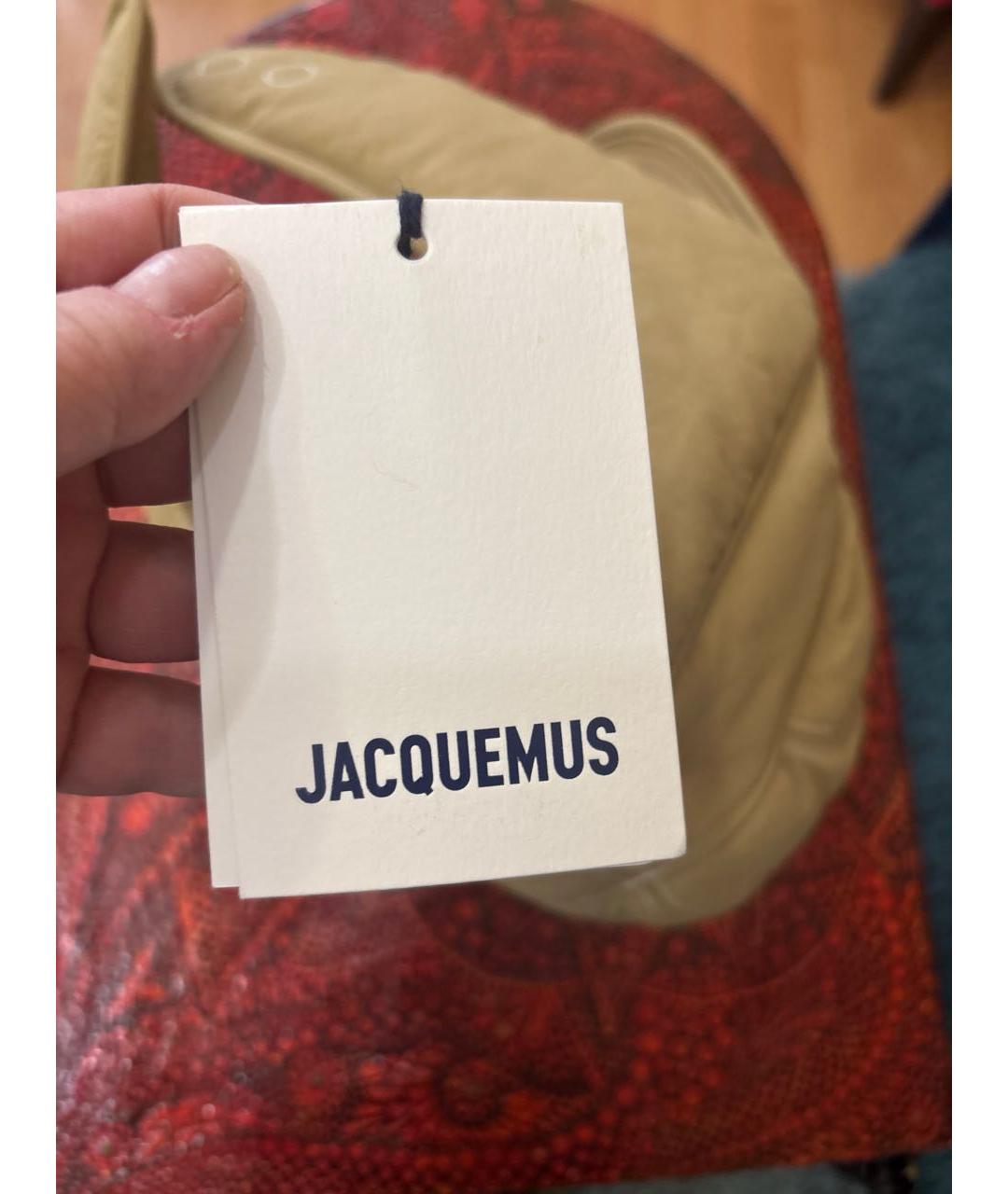 JACQUEMUS Бежевый синтетический капюшон, фото 3