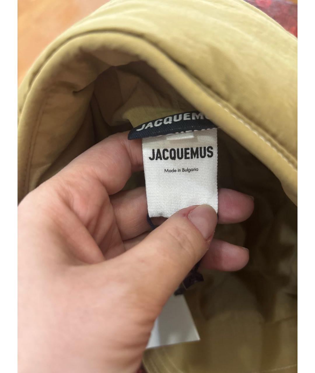JACQUEMUS Бежевый синтетический капюшон, фото 6