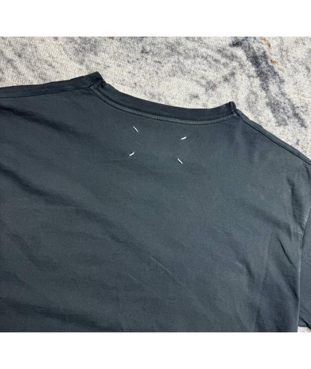 MAISON MARGIELA Серая хлопковая футболка, фото 4