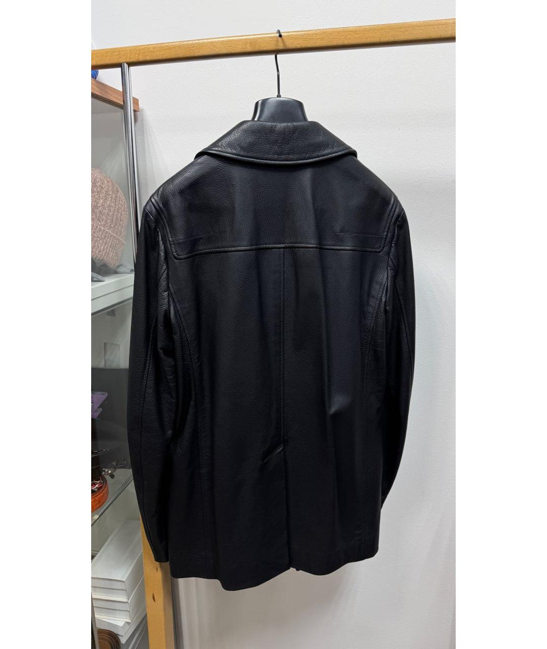 CHRISTIAN DIOR Черная куртка из экзотической кожи, фото 4