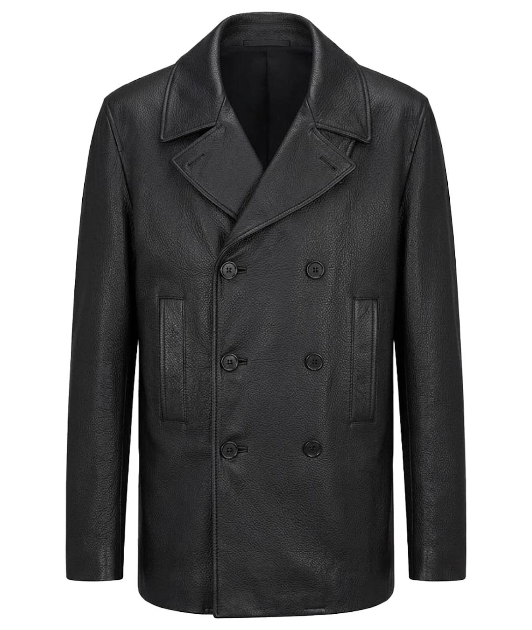 CHRISTIAN DIOR Черная куртка из экзотической кожи, фото 1