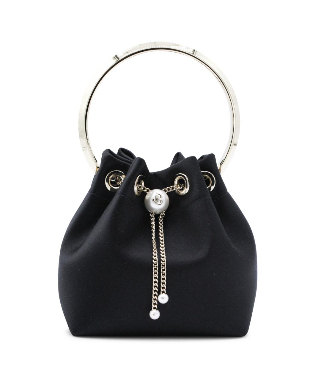 JIMMY CHOO Черная тканевая сумка тоут, фото 1