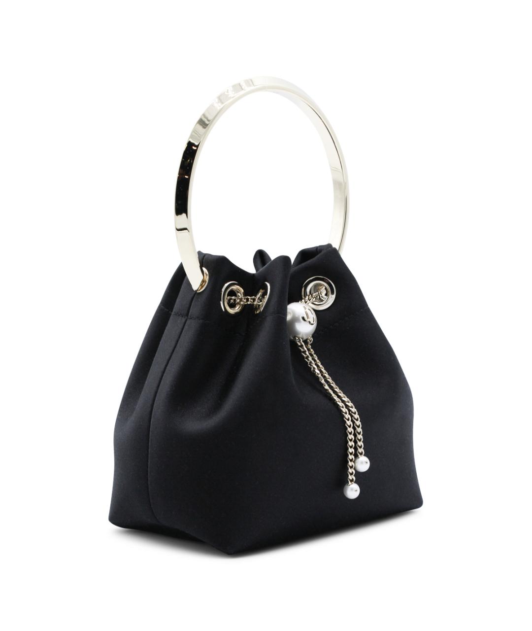 JIMMY CHOO Черная тканевая сумка тоут, фото 2