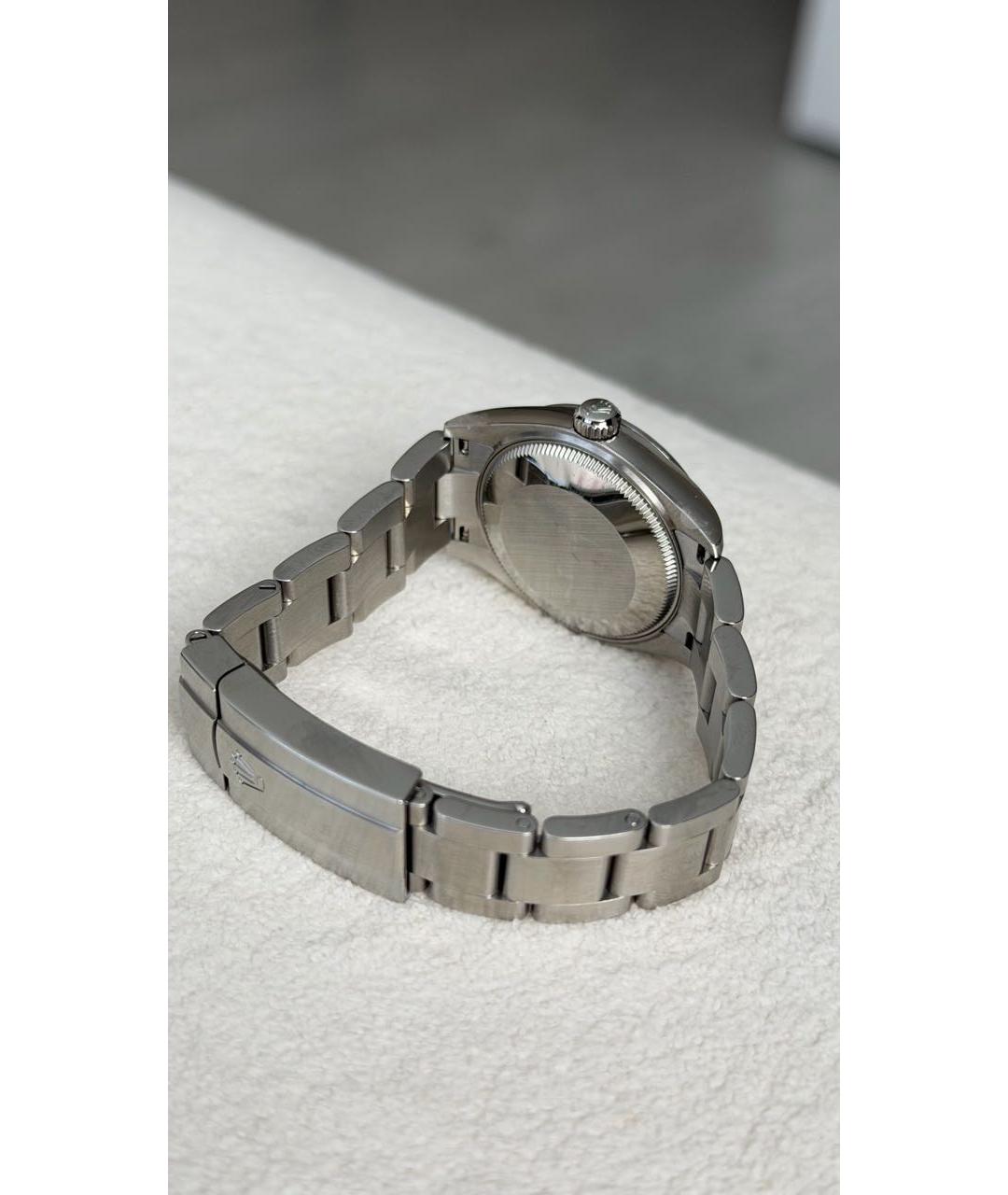 ROLEX Бирюзовые часы из белого золота, фото 2