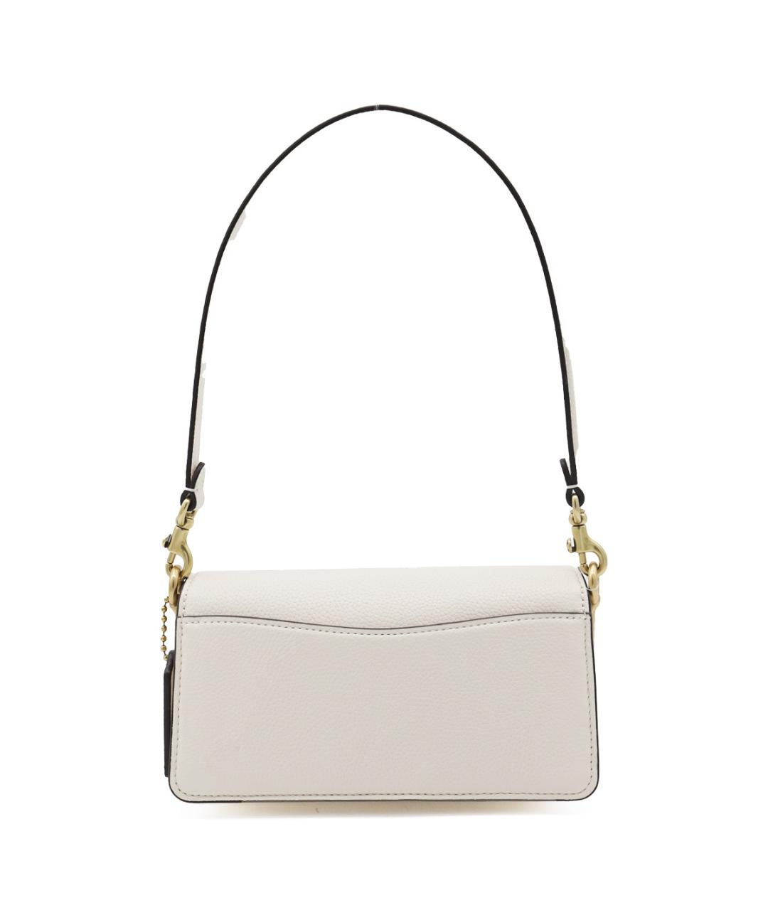COACH Белая кожаная сумка через плечо, фото 3