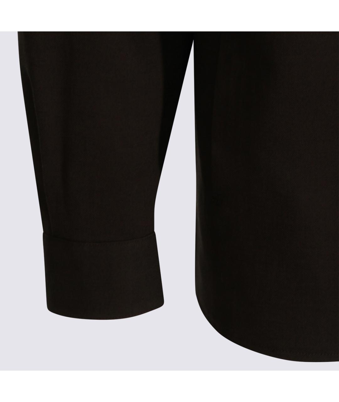 ZEGNA Коричневая льняная кэжуал рубашка, фото 6