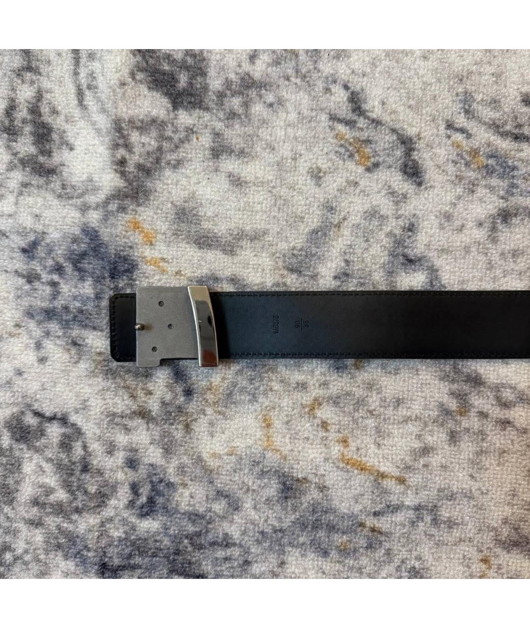 LOUIS VUITTON Коричневый кожаный ремень, фото 4