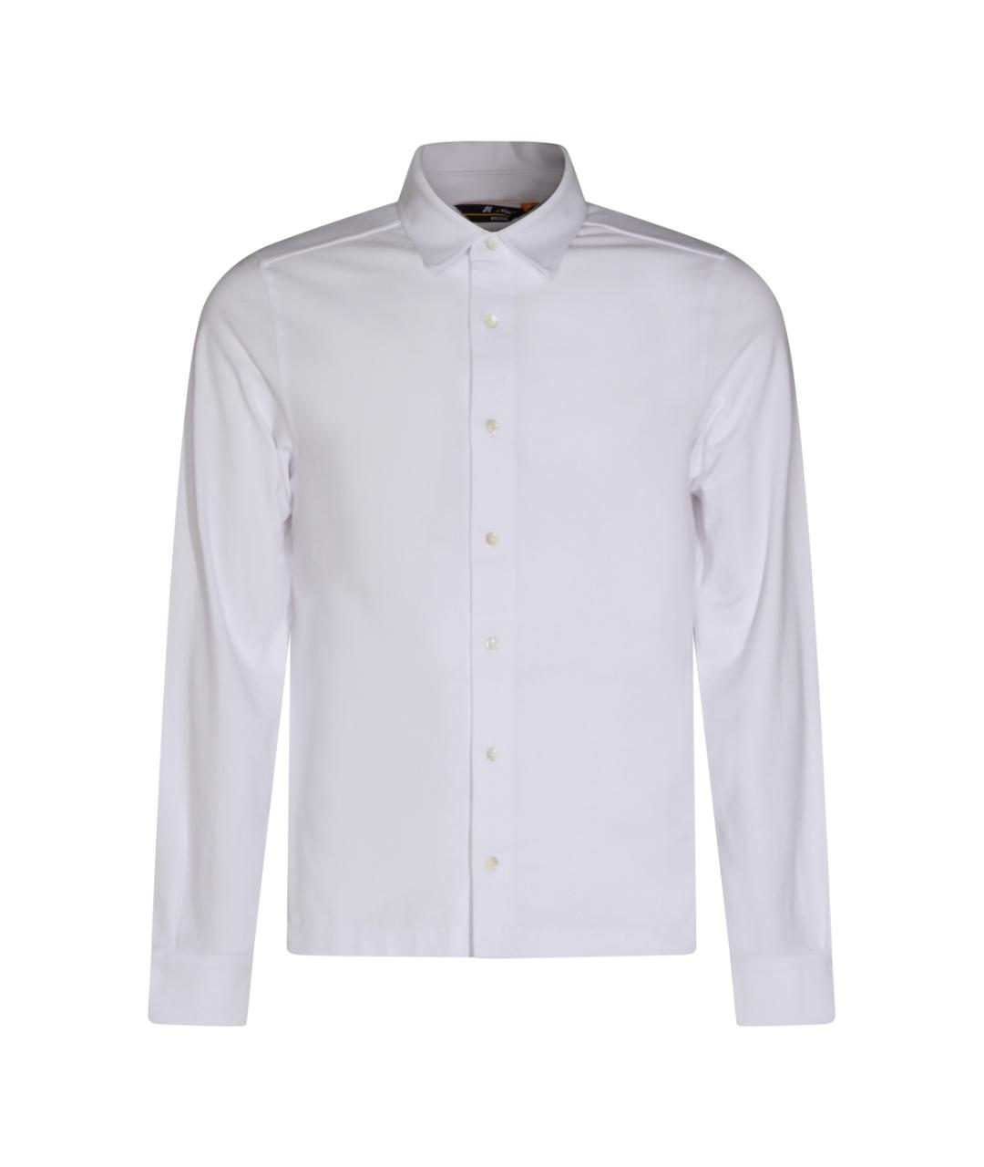 K-WAY Белая хлопковая классическая рубашка, фото 9