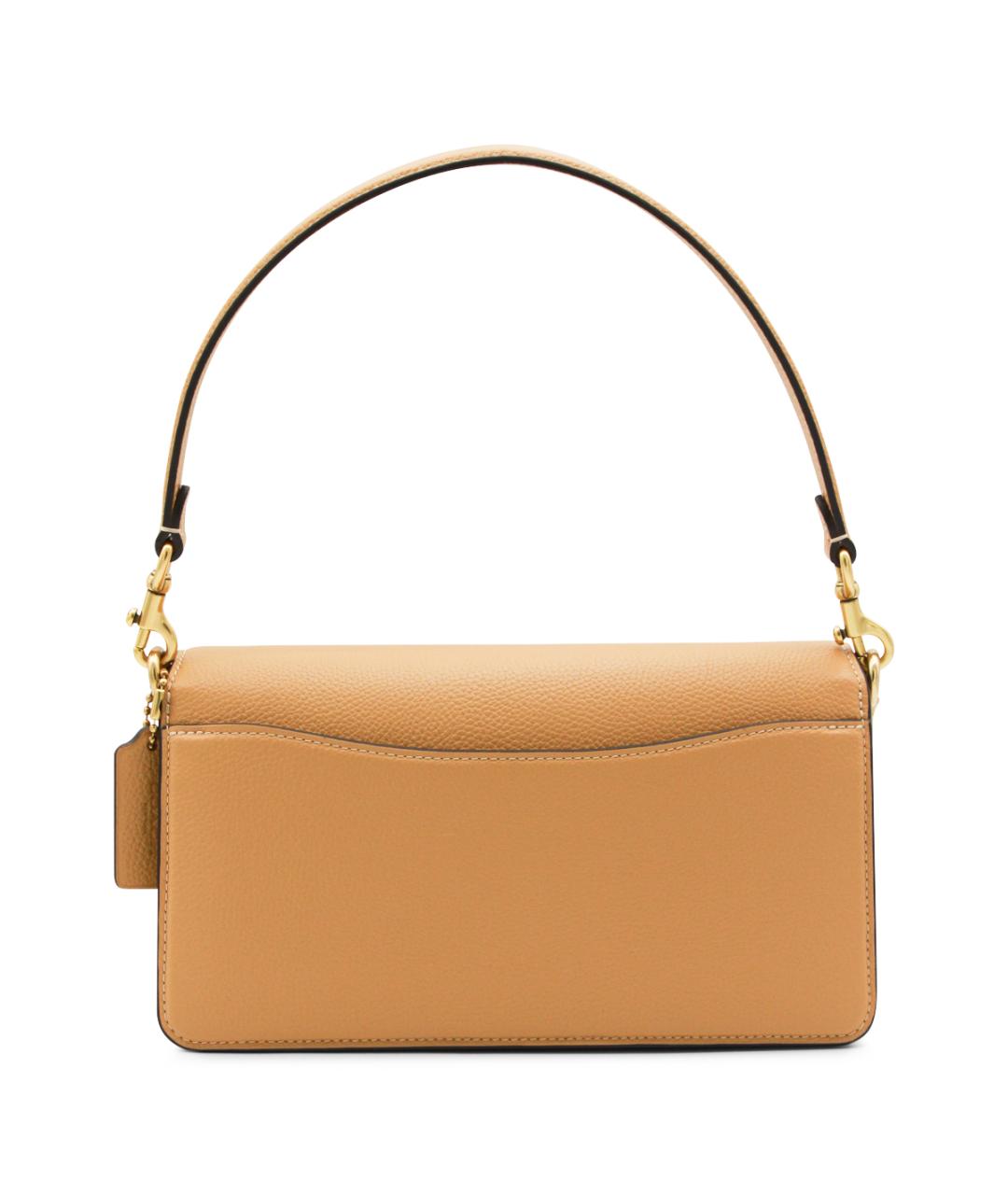 COACH Коричневая кожаная сумка через плечо, фото 3