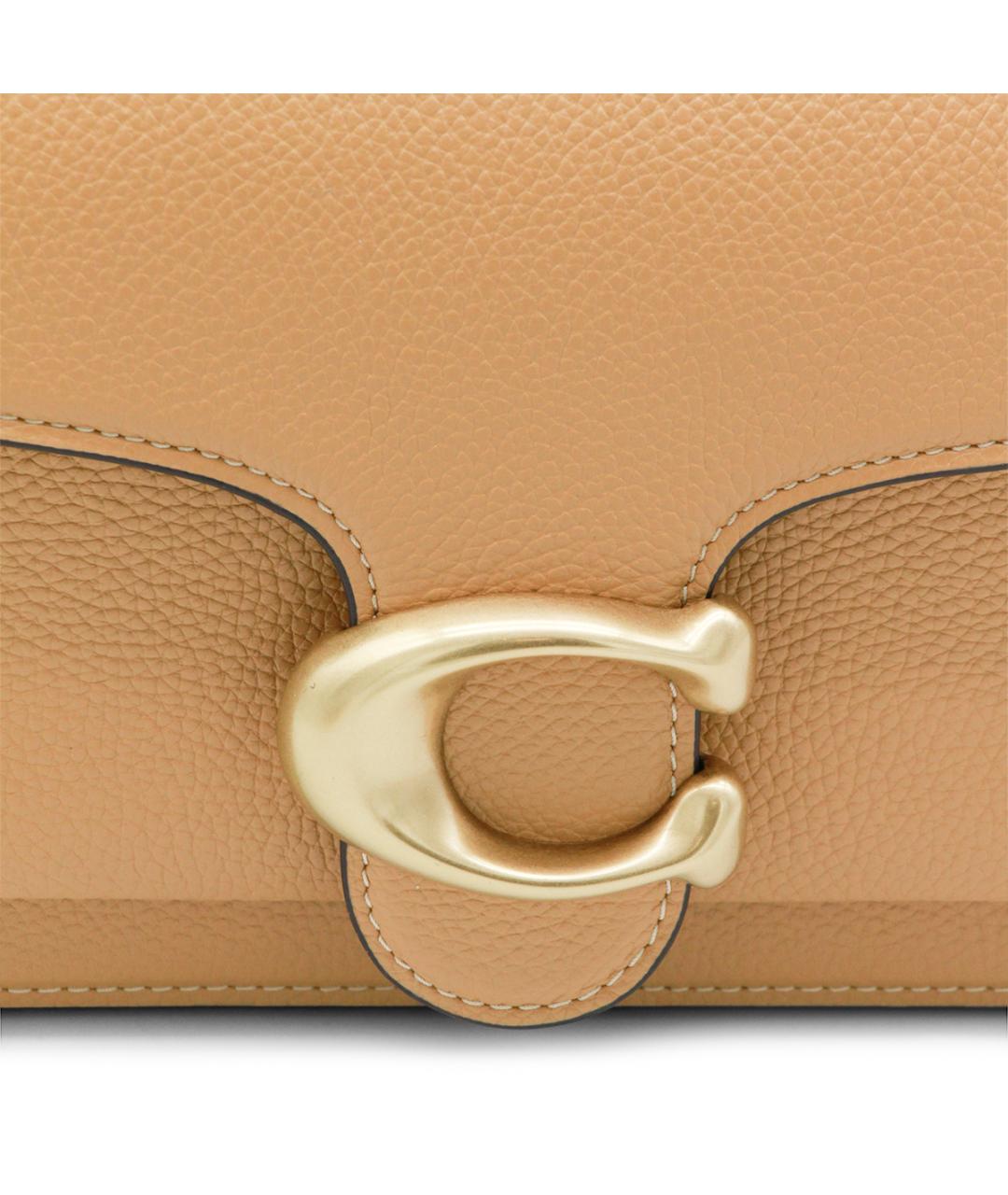 COACH Коричневая кожаная сумка через плечо, фото 4