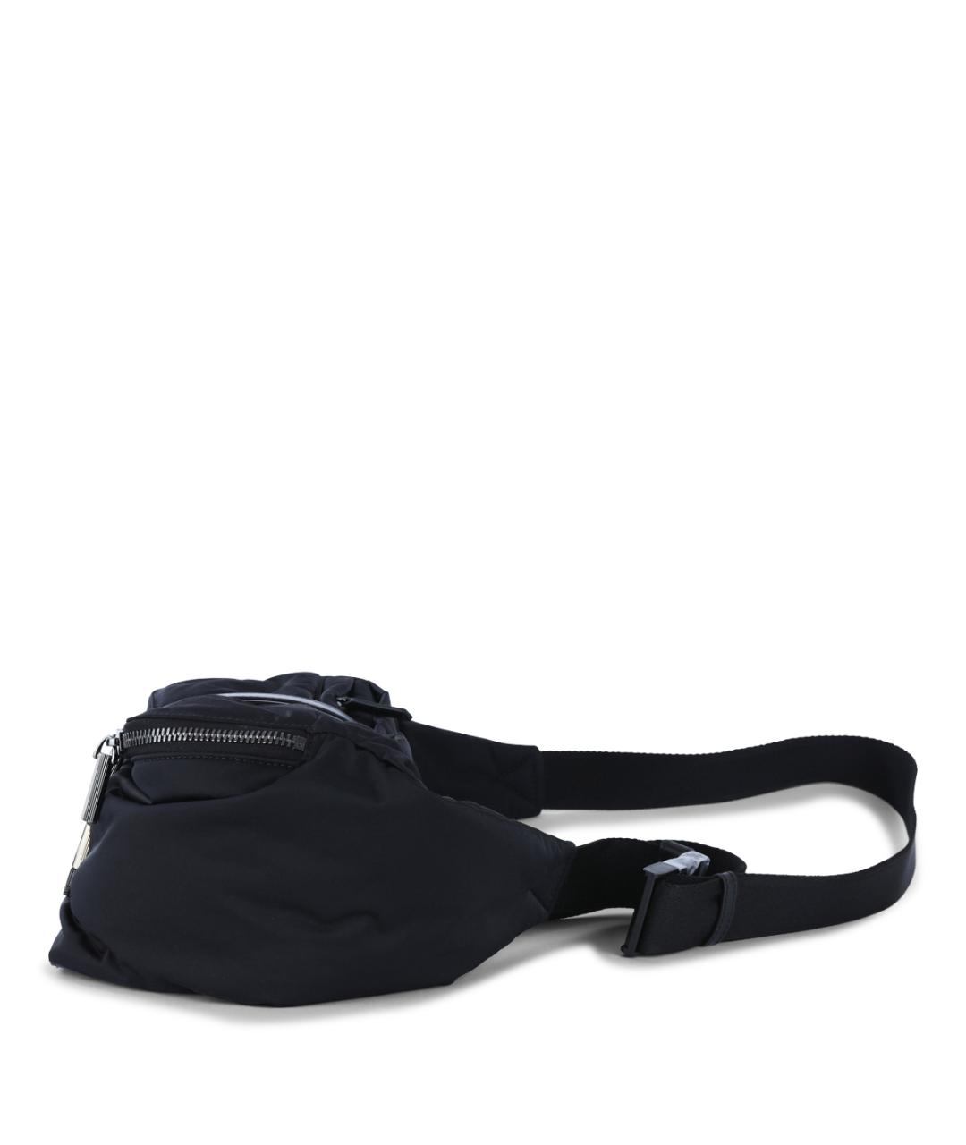 CHRISTIAN LOUBOUTIN Черная тканевая поясная сумка, фото 2