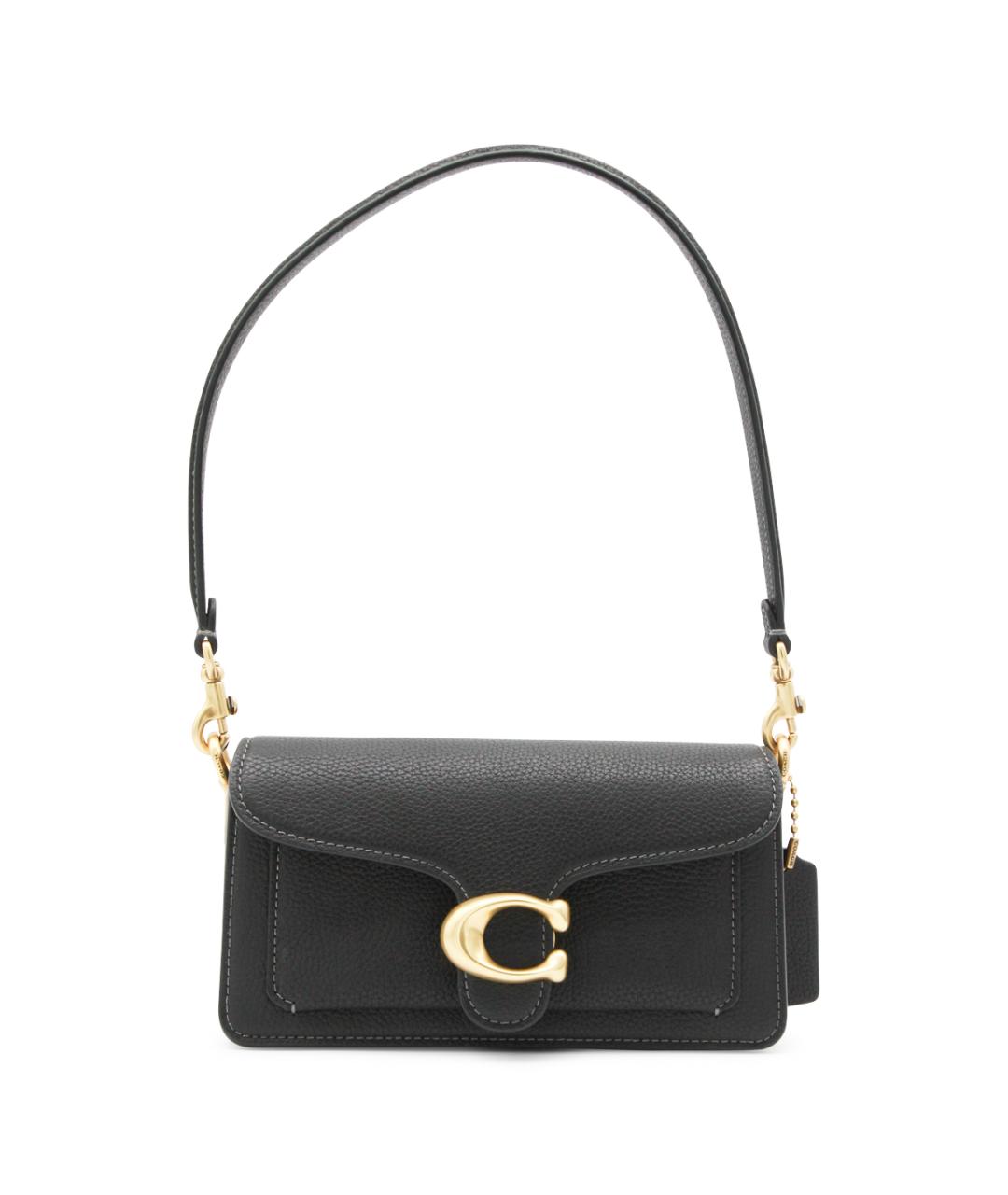 COACH Черная кожаная сумка через плечо, фото 1