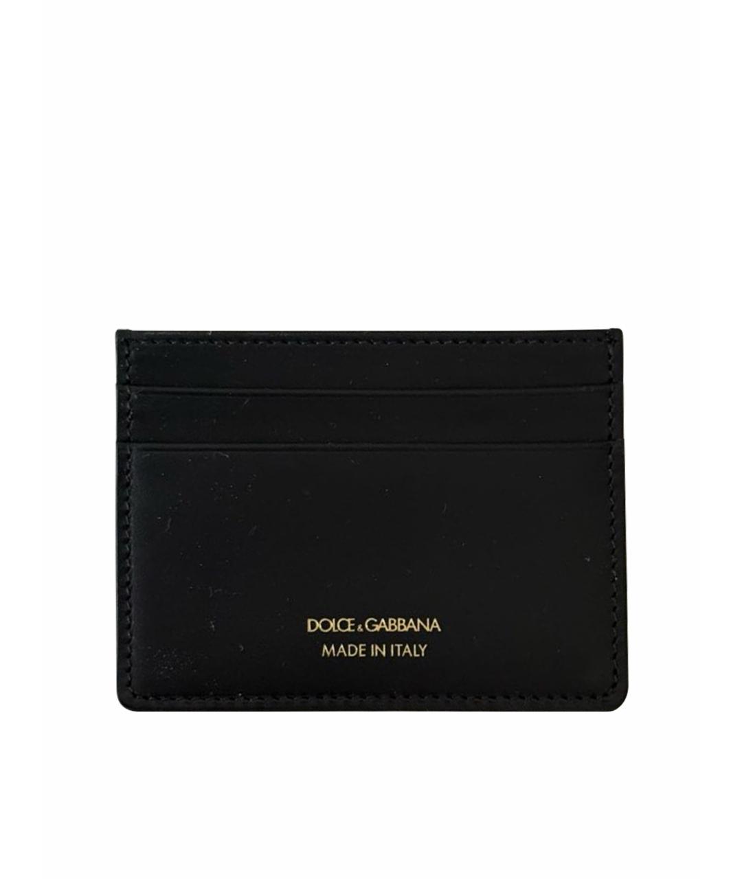 DOLCE&GABBANA Черный кардхолдер из искусственной кожи, фото 1