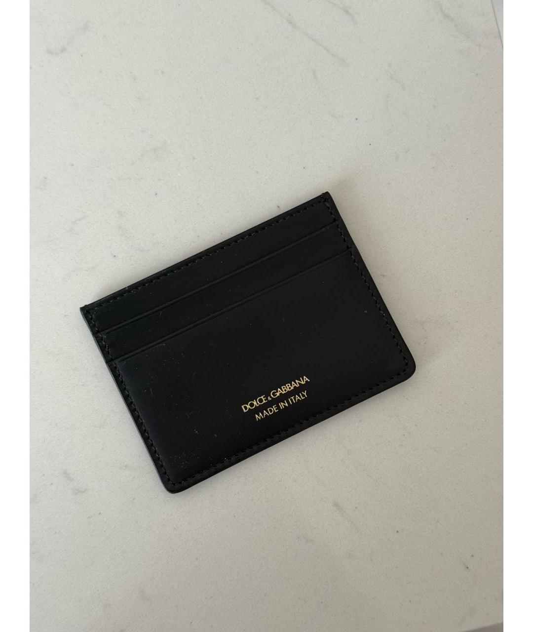 DOLCE&GABBANA Черный кардхолдер из искусственной кожи, фото 2