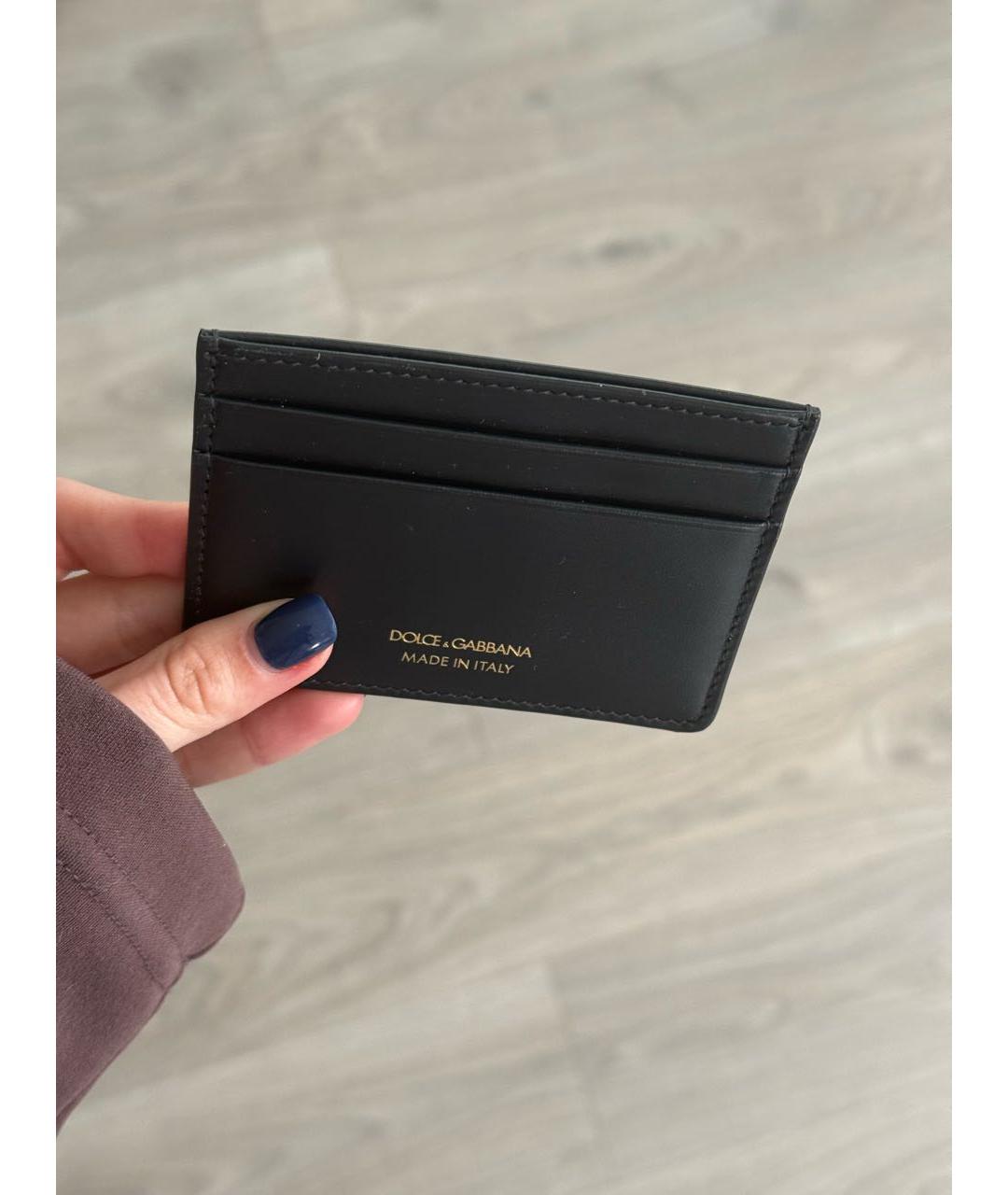 DOLCE&GABBANA Черный кардхолдер из искусственной кожи, фото 3